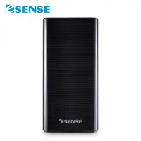 在飛比找PChome24h購物優惠-Esense 雙輸入行動電源-低價版-黑色