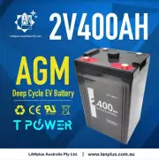 Brand New 2V 400AH AGM Sealed Deep Cycle Solar Battery Long Service Life 12-Year