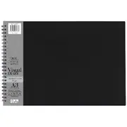Winsor & Newton A3 Visual Art Diary 110gsm 60 Sheets Black