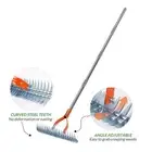 Lawn Thatching Rake Steel Dethatching Rake for Grass Grooming Cleaning Grass