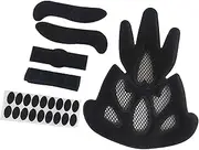 Perfeclan Comfortable Helmet Padding Kit Bike Helmet Pads Washable Sponge Pads Foam Pads Set with Stickers for Bicycle Safety Hat Maintain