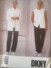 Vintage Vogue Sewing Pattern DKNY 2280 Uncut Pants Jacket Sz 14 16 18