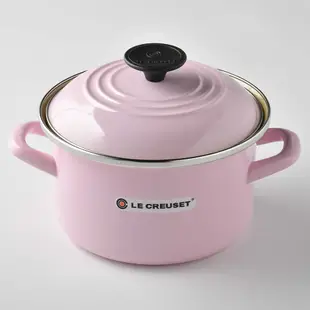 Le Creuset 琺瑯便利湯鍋 亮粉 18cm