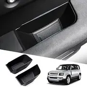 Karltys Door Side Storage Box for Land Rover Defender 90 110 130 2020-2023 2024 Accessories Defender Door Side Organizer Tray Grab Handle Pocket Box Insert Interior Accessories 2PCS