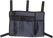 HOMOCONO Wheelchair Side Storage Pouch Durable Walker Bag with Straps for Easy Attachment to Wheelchairs Rollators Scooters Compact Hanging Organizer for Phones Bottles and Essentials