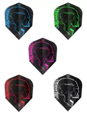 5 New Sets Harrows Rage No. 6 Standard Dart Flights – Ships Tracking - 5 Colors
