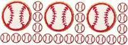 WRITWAA 3sets Hats Baseball Patches Iron-on Baseball Fan Hat Patches Decorative 15pcs*3
