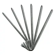 Heavy Duty Steel 1/2x18 Hook Stakes Tents Inflatables Camping Anchor 100 Pack