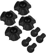 TEHAUX 4pcs Heavy Duty Chair Leg Caps Floor Protectors for Camping Tables Chairs Non Slip Furniture Feet Covers Smooth Gliding Versatile Protection for Indoor Outdoor Use