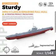 1/144 Military Model Kit British Sturdy Class Submarine Full Hull