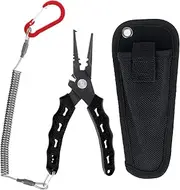 UKQRRTC High Carbon Steel Fish Pliers Compact Fishing Pliers Hook Remover Lightweight Fishing Pliers Hook Fishing Split Ring Plier for Men