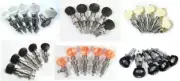 5 string banjo machine heads, Chrome plated, plastic/ebony buttons, 328C