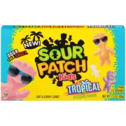 SOUR PATCH KIDS Tropical 3.5oz Soft Chewy Candy Sour Then Sweet Gummy Treat
