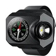 LED Wrist Light - Rechargeable USB Wrist Torch, Multifunctional Watch with Compass | Versatile Minabola for Hiking, Climbing, Night Cycling, Outdoor Camping Equipment, Torch Not