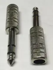 Lot10pk 1/4"Stereo Male Plug Audio/Microphone Cable/Cord End/Terminator 6.3mm{nS