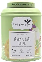 Tea People Organic Earl Green Loose Tea in a Tin Caddy 125 g