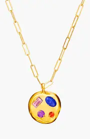 Birthdate Co. The October Birthdate Gold Pendant in October 24Th - Gold at Nordstrom