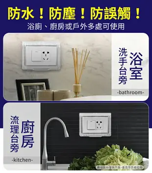 【防水防塵！防觸電】 插座防水蓋 插座保護蓋 防水插座 插座防水蓋 插座蓋 開關蓋板 防水蓋板 防水盒