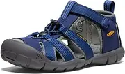 [KEEN] Unisex Kids’ Seacamp Ii CNX Hiking Sandals, Turquoise (Baltic/Caribbean Sea), 8 UK (25/26 EU)