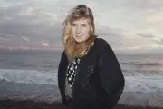 German tennis player Steffi Graf posed on the beach at Brighton En- Old Photo