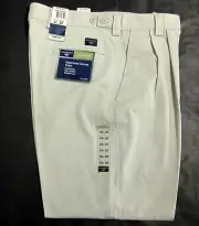 DOCKERS NWT WEATHERED CANVAS KHAKI PLEATED FRONT RELAXED W34 L29 DRESS PANTS