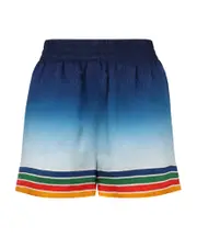 Elastic waist shorts 36 Blue