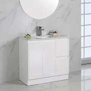 Alice Gloss White Free Standing Vanity - 1500mm
