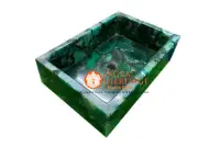 Random Green Agate Stone Handmade Wash Basin Sink Bowl Bathroom & Kitchen Decors
