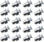 SING F LTD 20Pcs Bicycle Cable Anchor Bolts 6mm with Nuts and Washers for BMX Cross Bike Electric Bike Foldable Hybrid Mountain Racing Trekking Bike Cycling Accessories Round/Hex Head Screw