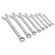 Combination Spanner Set 8pc Whitworth - Sealey S0870 New