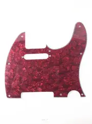 4PLY TELE TELECASTER PICKGUARD FOR FENDER GUITAR WITH PEARL RED