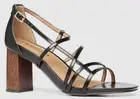 FREE POST - BNIB Frankie4 PAIGE Sandal, Size 9.5, Black Croc Embossed, RRP:$275