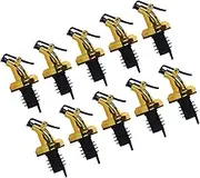 Cabilock 10Pcs Leakproof Kitchen Oil Bottle Stoppers Oil Pourers for Oil Vinegar Dispenser Drip Nozzle for Cooking Serving