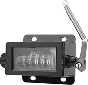 Baxnore 5 Digit Mechanical Counter, Pull Stroke Counter, Manual Hand Tally Counting Clicker, Mechanical Click Counter for Printing Equipment
