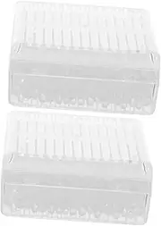 HAWILLOSCH 2Pcs Silica Gel Dehumidifier Box for Camera Moisture Absorber Canister with Reusable Function for Storing Lenses Batteries and Accessories Each