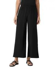 Eileen Fisher High Rise Silk Pants