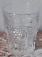 Crystal Glass Grape & Cable Pattern Juice Glass Tumbler - Mosser USA
