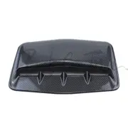 Universal Carbon Fiber Car Air Flow Intake Scoop Hood Decorative Bonnet Cover