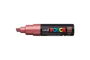 Uni Posca PC8K Paint Marker Chisel Metallic Red