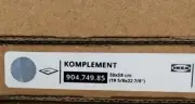 NEW IKEA KOMPLEMENT Gray Glass Shelf 904.749.85 Discontinued Old Gray Color