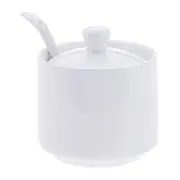 Maxwell & Williams White Basics Porcelain Sugar Bowl w/Spoon 9 x 8.5cm/Cup