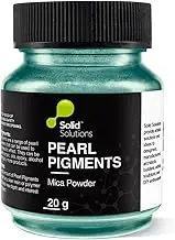 Mica Powder for Epoxy Resin, Pearlescent Natural Metallic Pigment Powder for Lip Gloss, Nails, Slime, Bath Bombs Soap, Making Polymer Clay | Colour - Evergreen