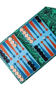 [Madame Malachite] Envelope Travel Backgammon