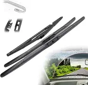 Front Rear Wiper Blades Set,For Mazda CX-5 CX5 KE 2012 2013 2014 2015 2016 2017 Windshield Windscreen Window Brushes 24"+18"+14"