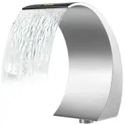 Pool Waterfall Fountain Stainless Steel Fountain 15.4" x 7.9" x 1.5" Silver Poo