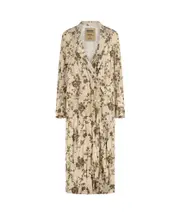 Camelot Coat In Crinkled Cotton M Multicolor
