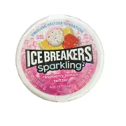 Ice Breakers Mints Sugar Free Sparkling Raspberry Lemon Seltzer 1.5 oz