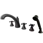 Kingston Brass KS432.5BX Metropolitan Deck Mounted Roman Tub - Bronze