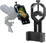 Telescope Phone Adapter Mount, Cell Phone Bracket Adapter Mount Compatible Monocular Binocular Spotting Scope Astronomical Telescope