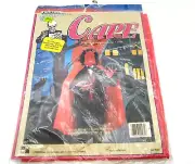 Vintage New NOS Halloween costume RED Dracula Cape 45” Long 5” Collar - Vampire